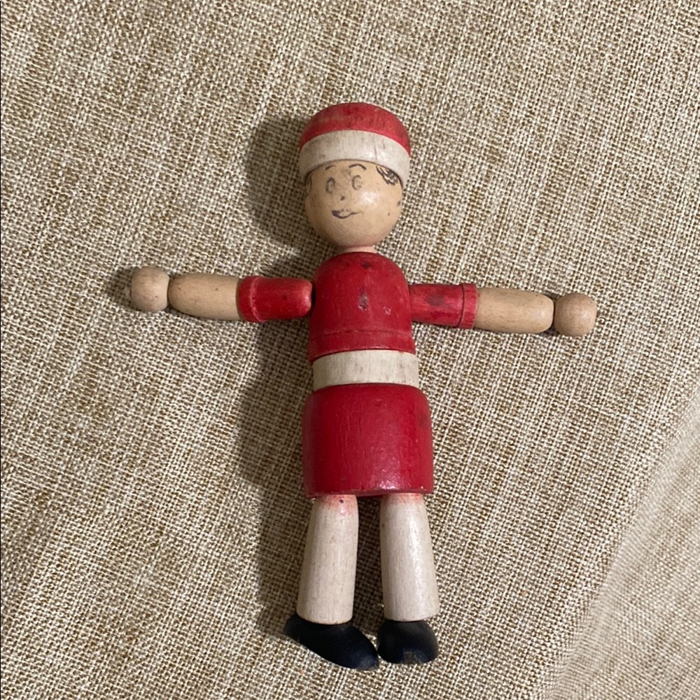 Vintage Little Orphan Annie Wooden Toy Figure